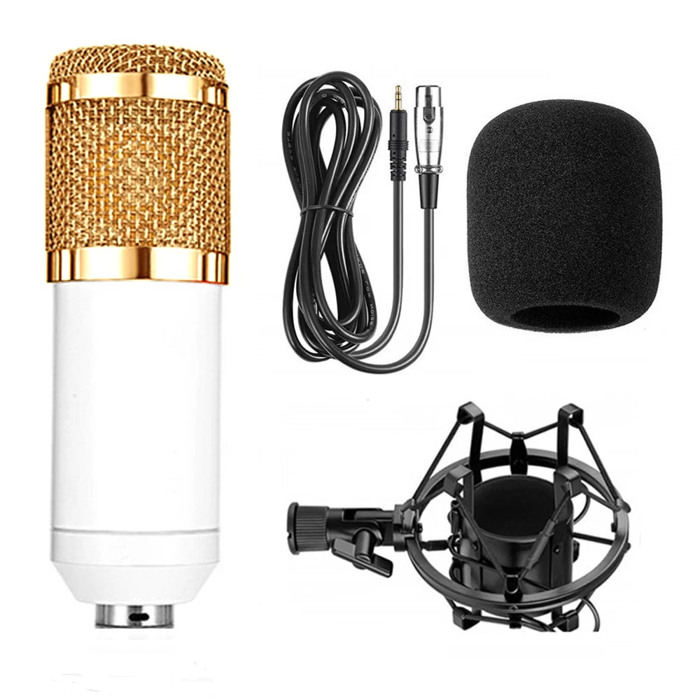 BM-800 Condenser Microphone Karaoke  Studio Live Streaming  KTV Mic For Radio Braodcasting Singing Recording Computer Webcast