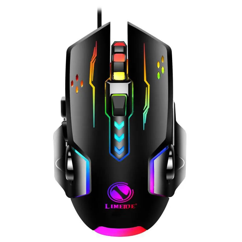 USB Wired Gaming Mouse Mechanical Mice USB Luminous Light Mouse Adjustable Optical Gamer Mouse for PC Computer Game