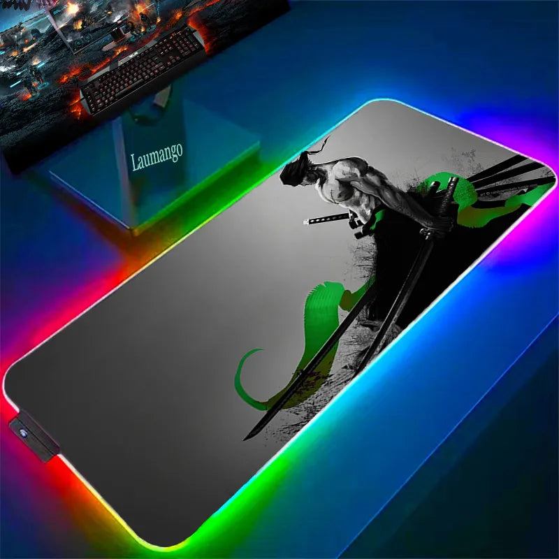Large Mouse Pad Xxl Gaming Pc Laptop Mat One Piece Mousepad Anime Gamer Desk Carpet Computer Deskpad Keyboard Mause Accessories