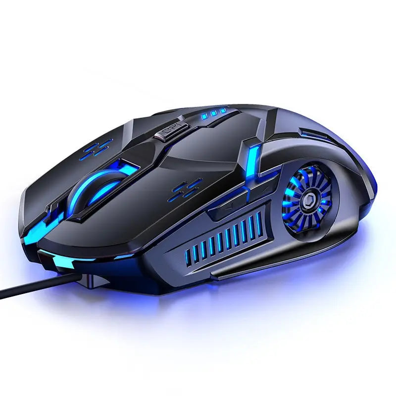 Silver Eagle G5 Mute Wired Mouse Six Keys Luminous Game E-Sports Machinery Computer Accessories Cross-Border Delivery