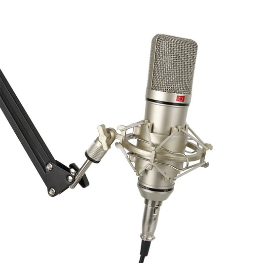 Professional Condenser Microphone Large Diaphragm Mic For PC Recording Vocals Gaming Podcast Live Streaming Singing Studio
