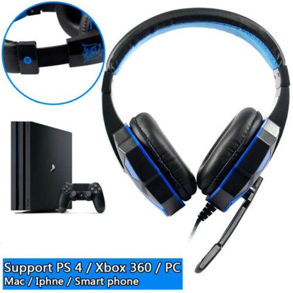 luetooth 5.1 Gaming Headsets Gamer Wireless Headphones With Noise Cancelling Microphone Wired Earphone For Phone