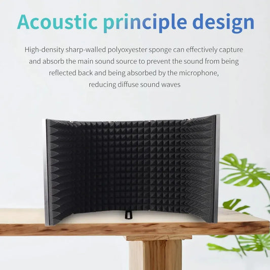 AliExpress Collection G-MARK 5 Panel Reflection Filters Professional Studio Recording Microphone Isolation Shield Suitable For